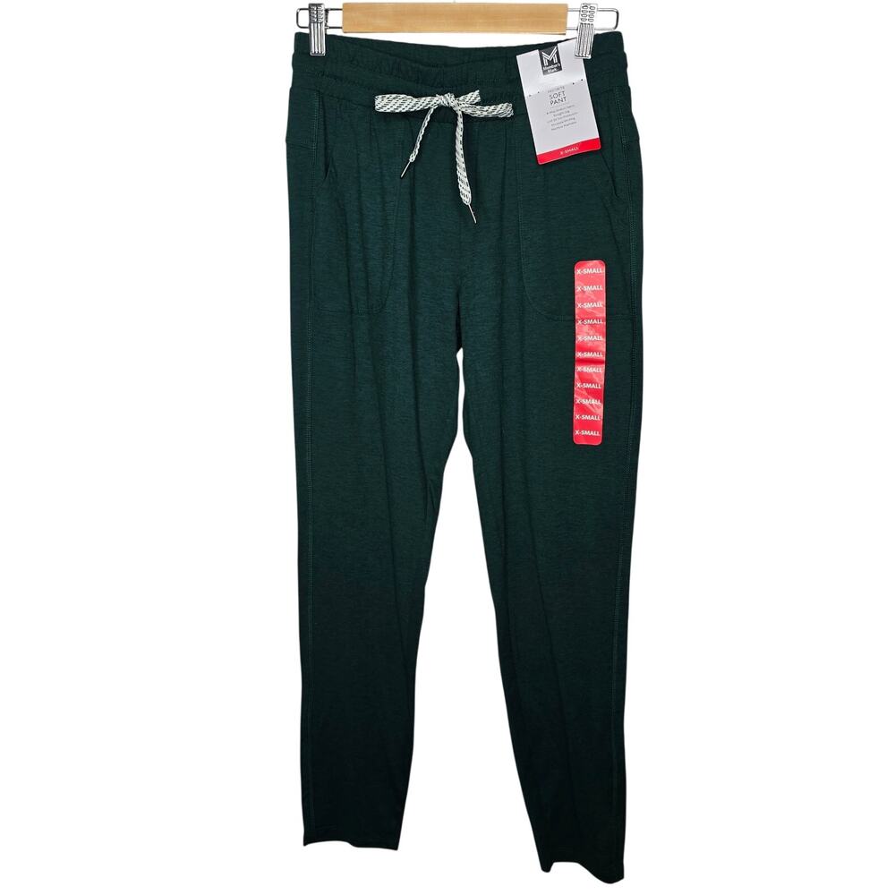Member's Mark Green Blast Heather Soft Drawstring Pants Size XS NWT